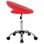 VidaXL Silla de Trabajo con Ruedas Cuero Sintético Rojo