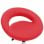 VidaXL Silla de Trabajo con Ruedas Cuero Sintético Rojo