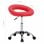 VidaXL Silla de Trabajo con Ruedas Cuero Sintético Rojo