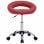 VidaXL Silla de Trabajo con Ruedas Cuero Sintético Rojo Tinto
