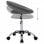VidaXL Silla de Trabajo con Ruedas Cuero Sintético Gris