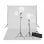 vidaXL Kit de Estúdio Fotográfico 2 Focos + Fundo Branco 600x300cm