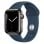 Apple Watch Series 7 GPS + Cellular 41mm Caja Acero Inoxidable Grafito con Correa Deportiva Azul