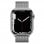 Apple Watch Series 7 GPS + Cellular 45mm Caixa Aço Inoxidável Prateado com Bracelete Malha Prateada