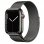 Apple Watch Series 7 GPS + Cellular 45mm Caixa Aço Inoxidável Grafite com Bracelete Malha Grafite