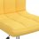 VidaXL Silla de Oficina Giratoria de Tela Amarilla Mostaza