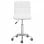 VidaXL Chaise de bureau pivotante en cuir synthétique blanc