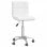 VidaXL Chaise de bureau pivotante en cuir synthétique blanc