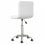 VidaXL Chaise de bureau pivotante en cuir synthétique blanc