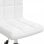 VidaXL Chaise de bureau pivotante en cuir synthétique blanc