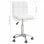 VidaXL Chaise de bureau pivotante en cuir synthétique blanc