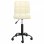 VidaXL Silla de Oficina Giratoria de Terciopelo Crema
