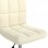 VidaXL Silla de Oficina Giratoria de Terciopelo Crema