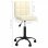 VidaXL Silla de Oficina Giratoria de Terciopelo Crema