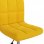 VidaXL Silla de Oficina Giratoria de Terciopelo Amarilla Mostaza