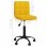 VidaXL Silla de Oficina Giratoria de Terciopelo Amarilla Mostaza
