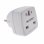 Eurobric Adaptador de Viaje UK-EU Blanco