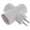 Eurobric Adaptador Schuko Triple 16A Blanco