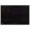 VidaXL Plaque Vitrocéramique 5 Zones 90cm Noir