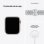 Apple Watch Series 7 Nike GPS + Cellular 45mm Aluminio Blanco Estrella con Correa Deportiva Platino Negra