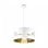 Fabrilamp Colgante Niebla 1xe27 Blanco Blanco Oro 40d