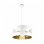 Fabrilamp Colgante Niebla 1xe27 Blanco Blanco Oro 40d