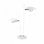 Fabrilamp Sobremesa Ciudad Del Cabo 2 Luces 12w 4000k Blanco Plata