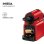 Nespresso Kapselmaschine Krups Inissia 0,7L 19 Bar Rot