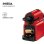 Nespresso Kapselmaschine Krups Inissia 0,7L 19 Bar Rot