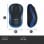 Logitech M185 Mouse Wireless, 2,4 GHz con Mini Ricevitore USB Blu