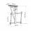 Holmios Soporte de Techo Motorizado para TV  32"-70" VESA 600x400 Máx 35Kg