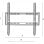 Holmios Soporte dePared Fijo para TV 32"-55" VESA 400x400 Máx. 35Kg