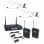 Vonyx WM62B Micrófono Inalámbrico UHF 16 Canales con 2 Petacas