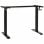 VidaXL Estructura de Escritorio Elevable de Altura Ajustable Manivela Negro