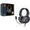 Auriculares Conceptronic ATHAN03B con cable, 3,5 mm, Gaming, LED RGB, micrófono, negros