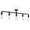 vidaXL Lampada da Soffitto Nera con 5 Lampadine E27