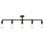 vidaXL Lampada da Soffitto Nera con 5 Lampadine E27