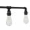 vidaXL Lampada da Soffitto Nera con 5 Lampadine E27