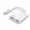 Cool Adaptador Dual USB Tipo-C Auriculares+Carregamento