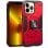 Coque rigide avec anneau rouge cool pour iPhone 13 Pro Max