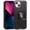 Coque rigide avec anneau noir cool pour iPhone 13 Mini