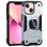 Cool Hard Capa com Anel Prateada para iPhone 13
