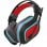 Gioteck HC-9 Cuffie Stereo Cablate Rosso/Blu Multipiattaforma