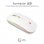 Mouse ottico wireless Subblim LED Dual Flat Mouse RGB 1600 DPI bianco