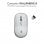 Subblim Wireless Mini Mouse Rato Ótico Sem Fios Branco/Prateado