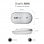 Subblim Wireless Mini Mouse Rato Ótico Sem Fios Branco/Prateado
