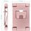 Support réglable TooQ pour smartphone/tablette jusqu'à 10" velours rose