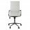 Thinia Home Elegance Cadeira de escritório com rodas Branco