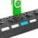 Unotec Hub 7 Portas USB 2.0 com Interruptores Preto
