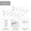 HOMCOM Tendedero de Pared Extensible Metal con 5 Barras Interior Exterior